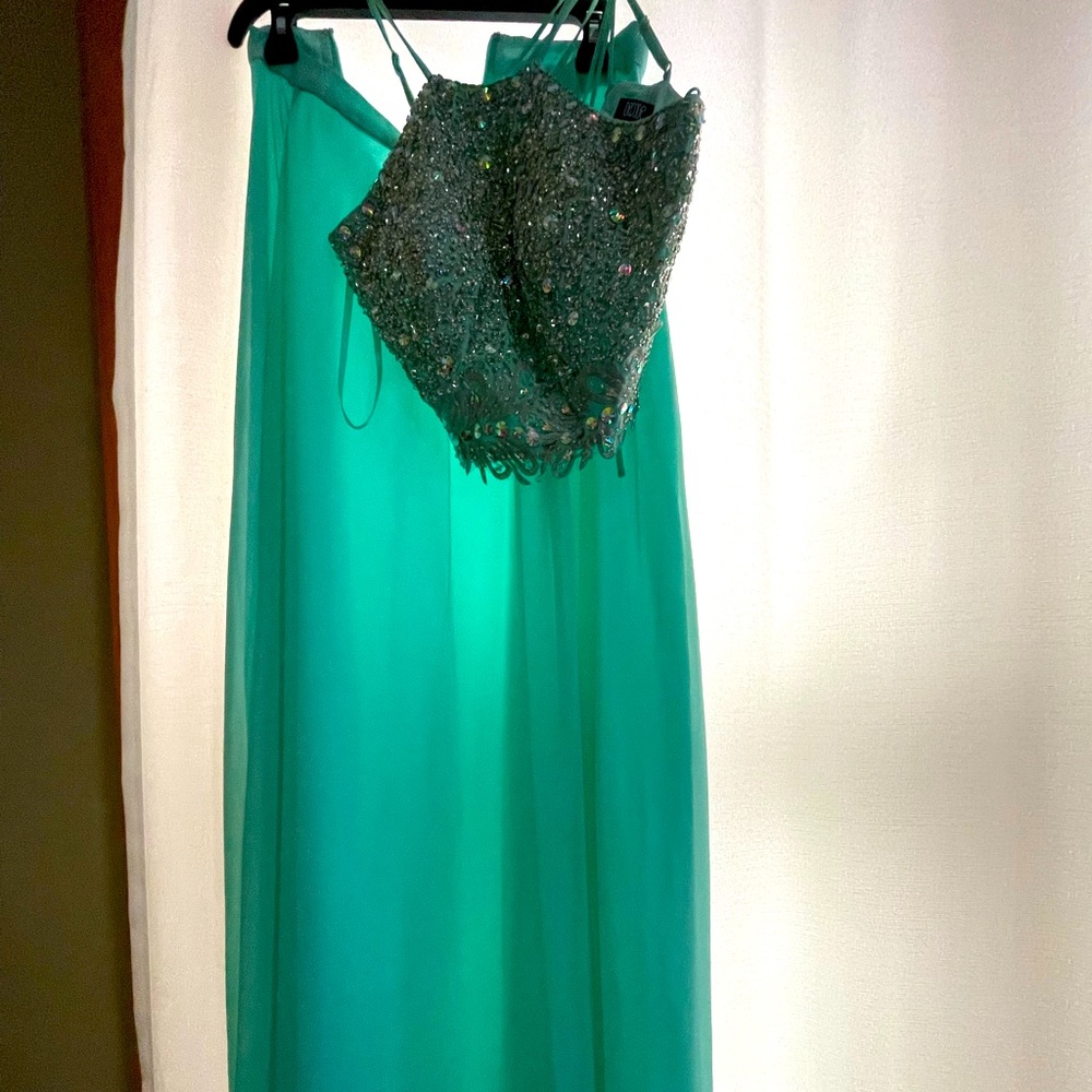 Prom Dress, Sea Foam Green